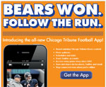Chicago Tribune Football App Email Marketing